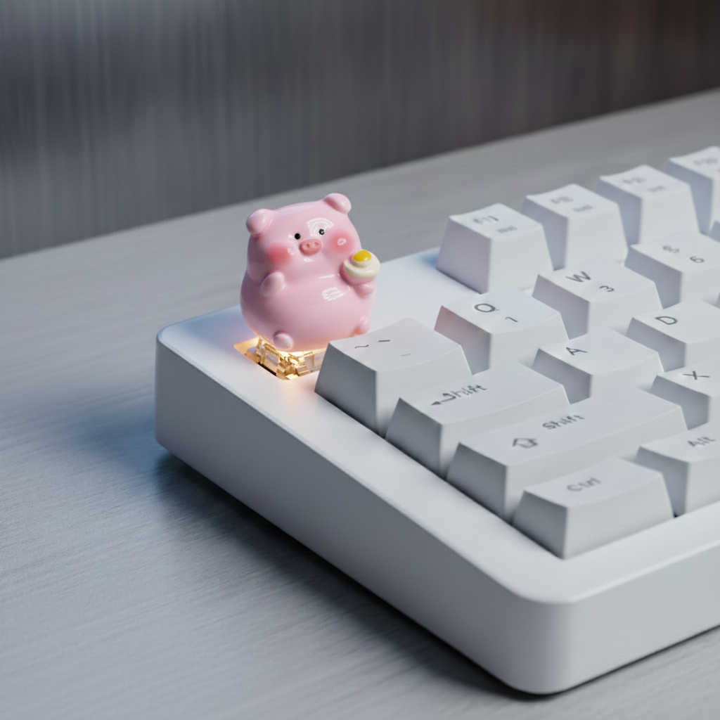 Sunny Piggy Keycap