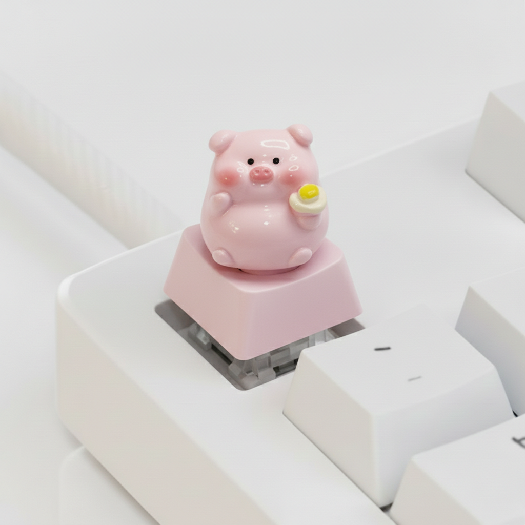 Sunny Piggy Keycap