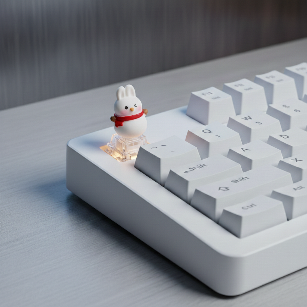 Snow Bunny KeyCap