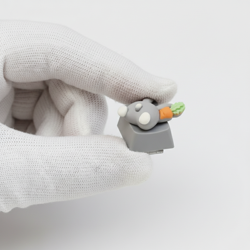 Carrot Paw Cat KeyCap