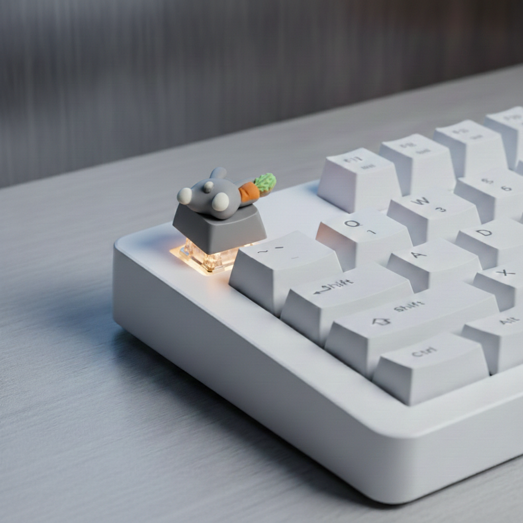 Carrot Paw Cat KeyCap